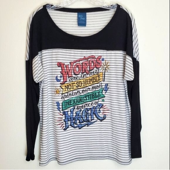 Harry Potter striped Words Magic raglan tee - Picture 10 of 10